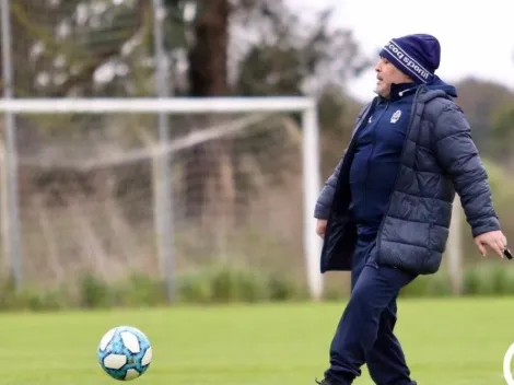 Maradona dirige su primer entrenamiento con Gimnasia