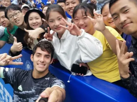 Garín celebra su triunfo en el ATP de Chengdu con saludo en chino: "Ni hāo"