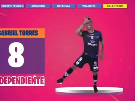 Gabriel Torres baila Fortnite entre los titulares de Independiente del Valle