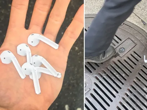 Artista deja stickers que imitan AirPods pegadas por las calles y tiene a todos locos