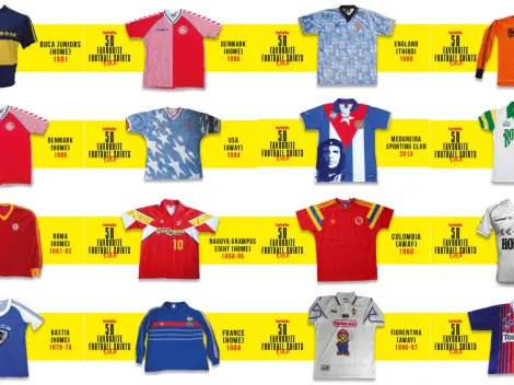 Revista inglesa selecciona las 50 mejores camisetas de la historia