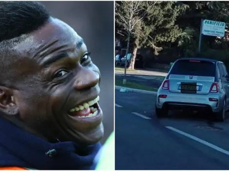 Balotelli choca su auto contra una panadería y lo deja botado