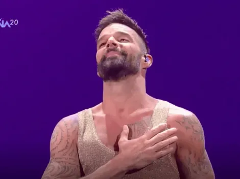 Ricky Martin le roba un piquito a Cárcamo en Viña 2020