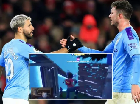 Trolean al Kün Aguero y Aymeric Laporte en partida de Fortnite