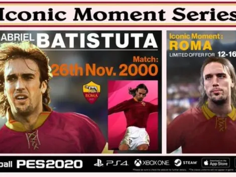 Batistuta "Momento Icónico" llega a myClub de PES 2020