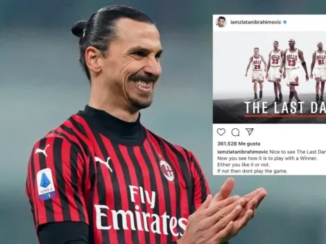 Zlatan vibra con serie de Michel Jordan: "Ahora ves como es jugar con un ganador"