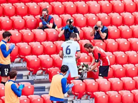 Athletic-Atlético: emotivo homenaje a los fallecidos por coronavirus