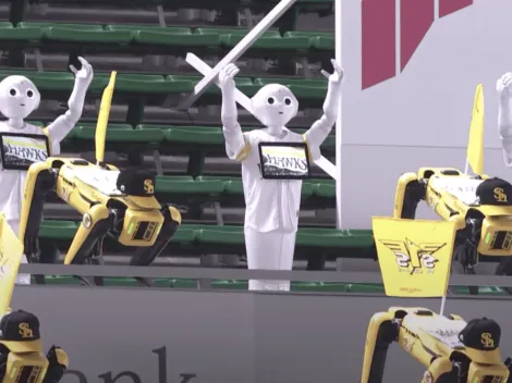 Barra de robots en estadio japonés: el futuro hoy