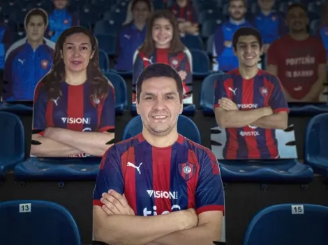 Los hinchas de cartón apoyan a Cerro Porteño en Paraguay