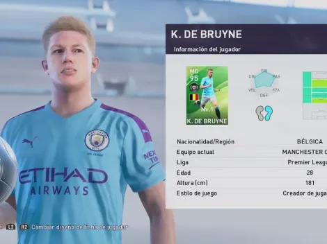 De Bruyne y Aubameyang lideran el equipo de la semana de PES 2020