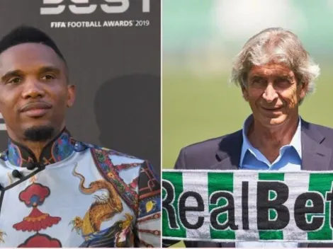 Eto'o le hace un queque a Pellegrini: "Es un DT de primer nivel"