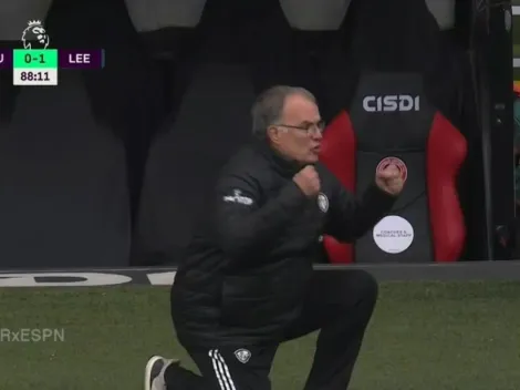 La eufórica celebración de Bielsa en el Clásico de Yorkshire