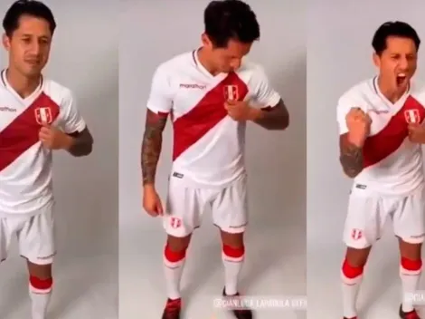 Lapadula luce camiseta de Perú y finge festejo ante Chile