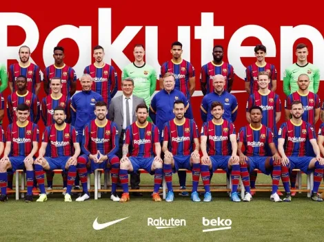 ¿Guiño para Neymar? El extraño gesto de Piqué en foto oficial