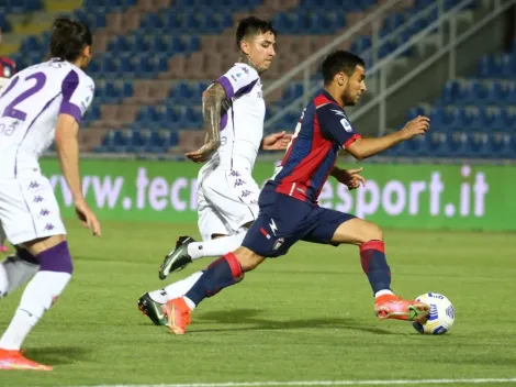 Fiorentina de Pulgar iguala con el descendido Crotone de Rojas