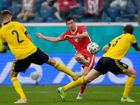 Pese a golazo de Lewy, Polonia cae ante ante Suecia y es eliminada