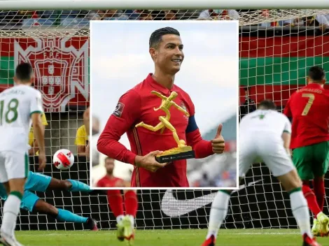 CR7 recibe Bota de Oro, pero acto seguido pierde penal