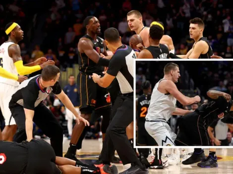 Terrible agresión: Jokic se vuelve loco y saca volando a Morris