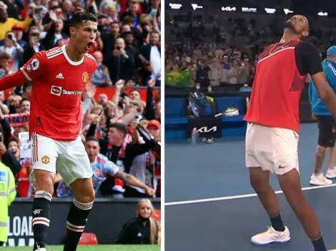 El show de Kyrgios: saque entre piernas y celebración como CR7