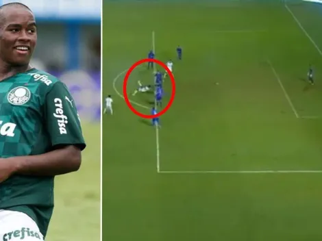 Joya de 15 años del Palmeiras marca golazo de chilena