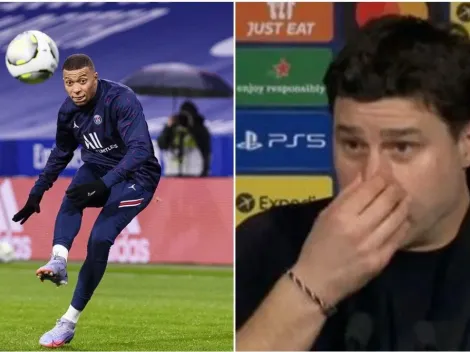 Jugador del PSG casi le parte la nariz a Pochettino tras gol de Mbappé