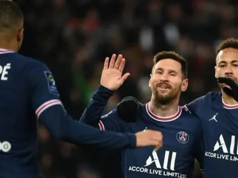 Tridente letal: Neymar, Mbappé y Messi marcan en fiesta del PSG