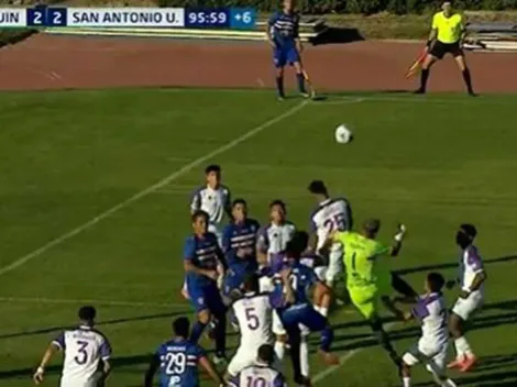 ¡Golazo! Portero del Real San Joaquín marca en los descuentos