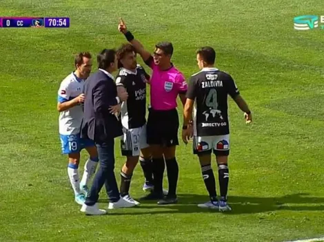 ¡Vuelto loco! Quinteros entra a la cancha y se va expulsado