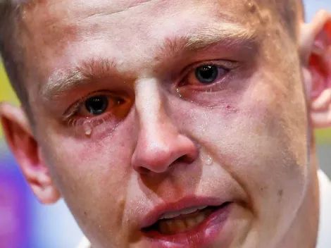 Zinchenko llora desconsolado antes de enfrentar a Escocia