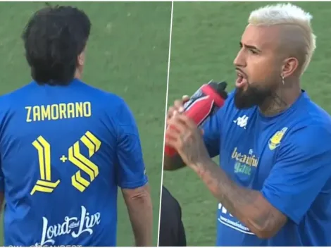 Vidal vuelve a ponerse la 23 y Zamorano la 1+8 en amistoso de estrellas