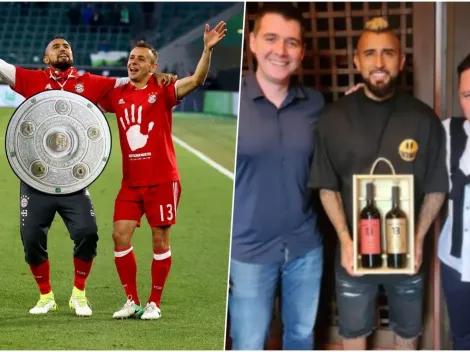 Rafinha regalonea a Vidal y le envía vinos de su marca