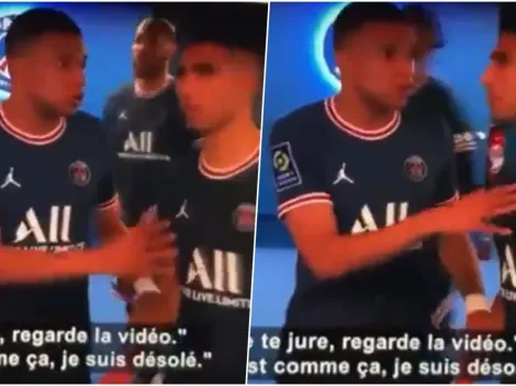 El duro reproche de Mbappé a Hakimi: "Tienes que darme los pases"