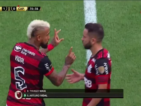 Vidal puso la pierna fuerte en la final de Flamengo