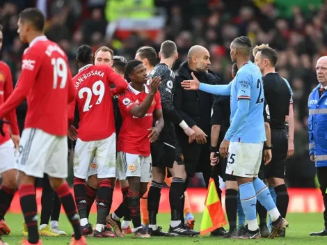 Pep ironiza por la polémica que marcó el derbi de Manchester