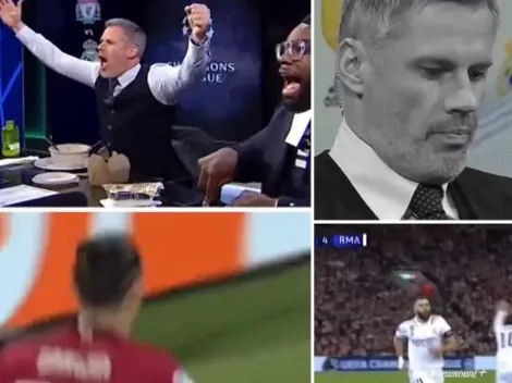 ¡Hilarante! Mira las reacciones de Jamie Carragher