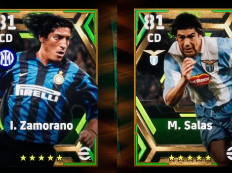 Zamorano y Salas debutan en eFootball 2023 con cartas épicas