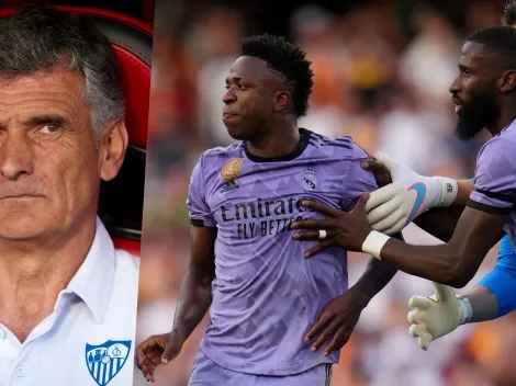 DT del Sevilla apaga con bencina el caso de racismo contra Vinícius