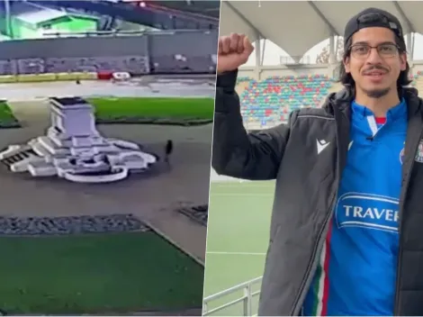 Audax premia a hincha tras festejar solo en Plaza Italia