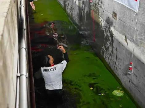 Hincha de Estudiantes cae a la fosa del estadio luego de ser golpeado