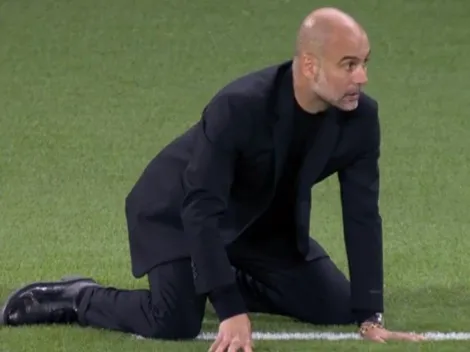 ¡A lo perrito! Pep se la vive en la final de la Champions