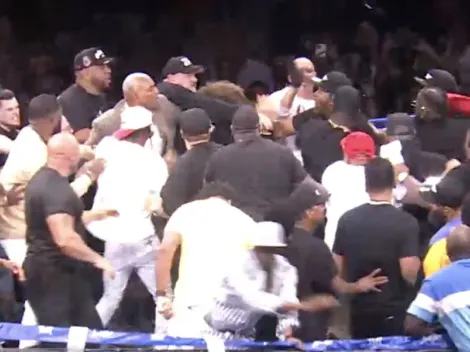 Pelea de exhibición de Mayweather termina en batalla campal