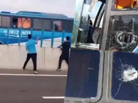 Bus de San Marcos es apedreado por los iquiqueños