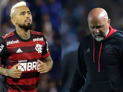 Del amor al odio: Vidal se va de Flamengo enemistado con Sampaoli