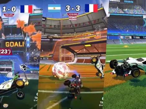 Tiktokero recrea la final del Mundial de Qatar 2022 en Rocket League