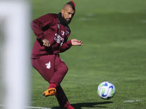 Vidal y su primer entrenamiento con Athletico Paranaense