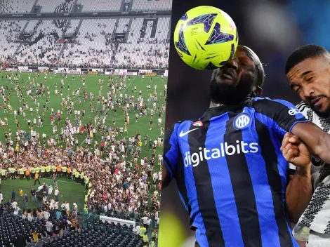 Hinchas de la Juve invaden la cancha para exigir que no llegue Lukaku