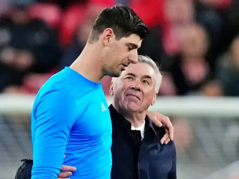 Ancelotti y la lesión de Courtois: “Necesito un arquero que pare con las manos”