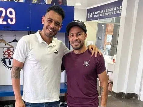 Marcelo Díaz compartió con jugadores de la U en su anterior visita al CDA.