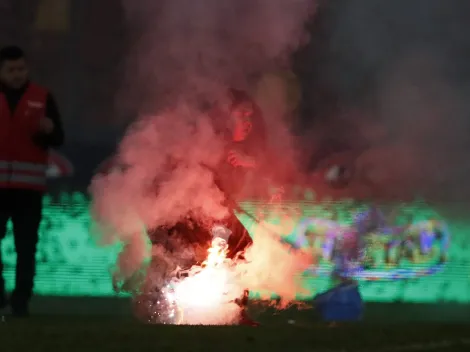 Fuegos artificiales: "hinchas" interrumpen duelo de la UC