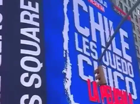 Hinchas de la U motivan el Superclásico desde Times Square